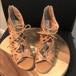 Report lace up Heels